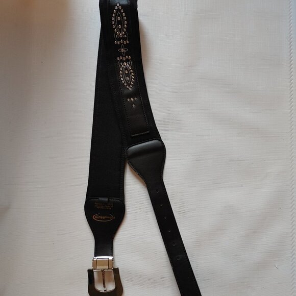 Wellness Belts Weighted Fashion Belt Women's 42M Black with Bling - Picture 6 of 10